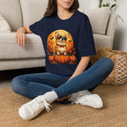 Halloween Corgi Tee — Cool Sunglasses Dog on Pumpkin Graphic T-Shirt