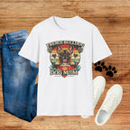 French Bulldog Dog Mom T-Shirt — Retro Sunset Frenchie Lover Tee