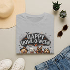 Happy Howl-O-Ween T-Shirt — Cute Dogs Halloween Graphic Tee