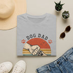 Dog Dad T-Shirt — Retro "Dog Dad" Paw Print Tee (The Man The Myth The Snack Dealer)