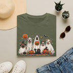 Halloween 'Boo Crew' Dog T-Shirt — Cute Puppy Ghosts & Pumpkins