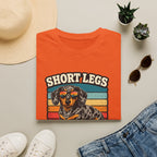 Dachshund Short Legs, Big Attitude Retro Stripe T-Shirt