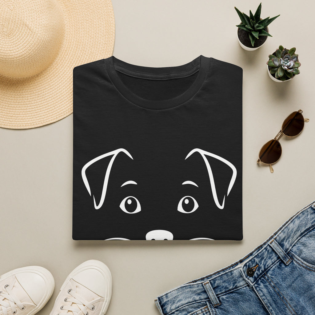 Cute Puppy Face T-Shirt — Minimal Dog Graphic Tee for Dog Lovers