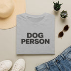 Dog Person T-Shirt — Bold Text Graphic Tee for Dog Lovers