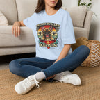 French Bulldog Dog Mom T-Shirt — Retro Sunset Frenchie Lover Tee