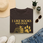 I Like Books and Dogs Graphic Tee (and Maybe 3 People)