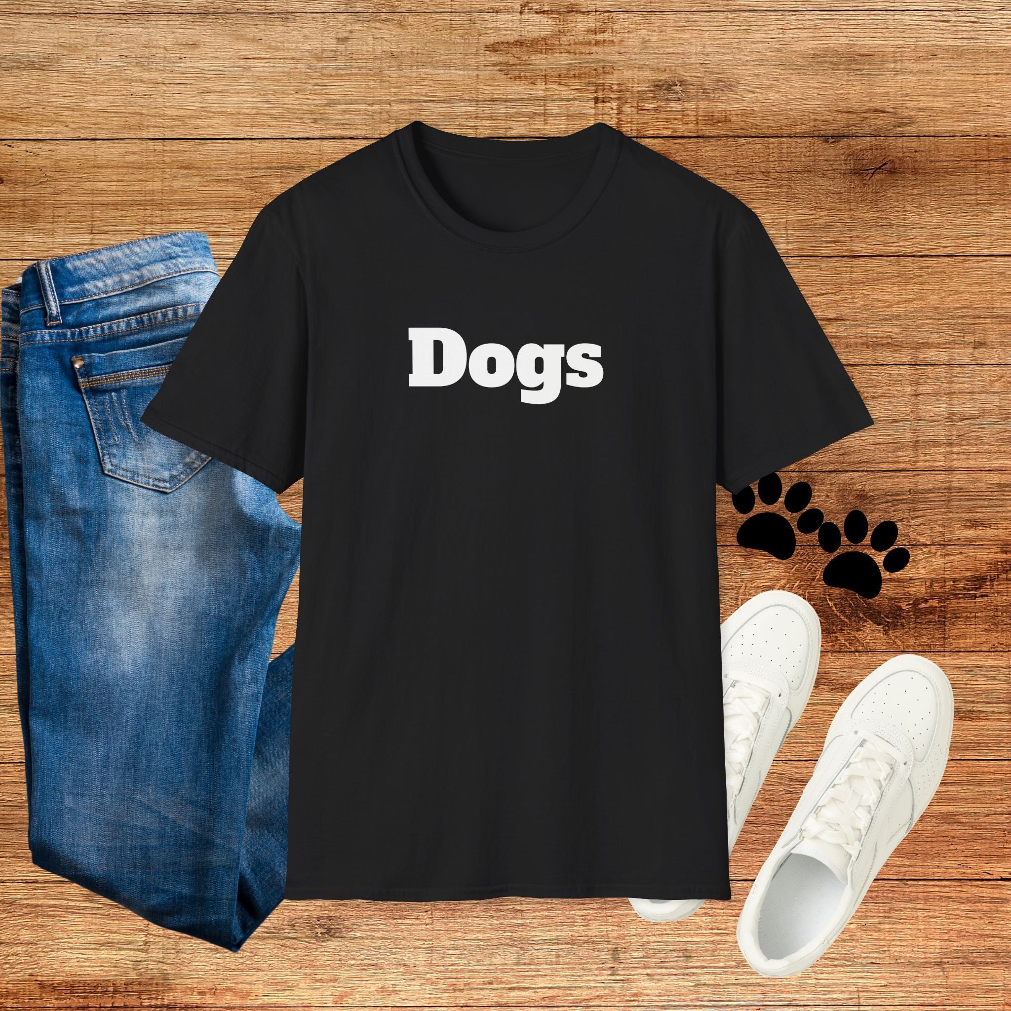 Dogs T-Shirt — Minimalist Dog Lover Tee