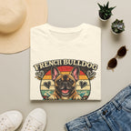 French Bulldog Dog Mom T-Shirt — Retro Sunset Frenchie Lover Tee