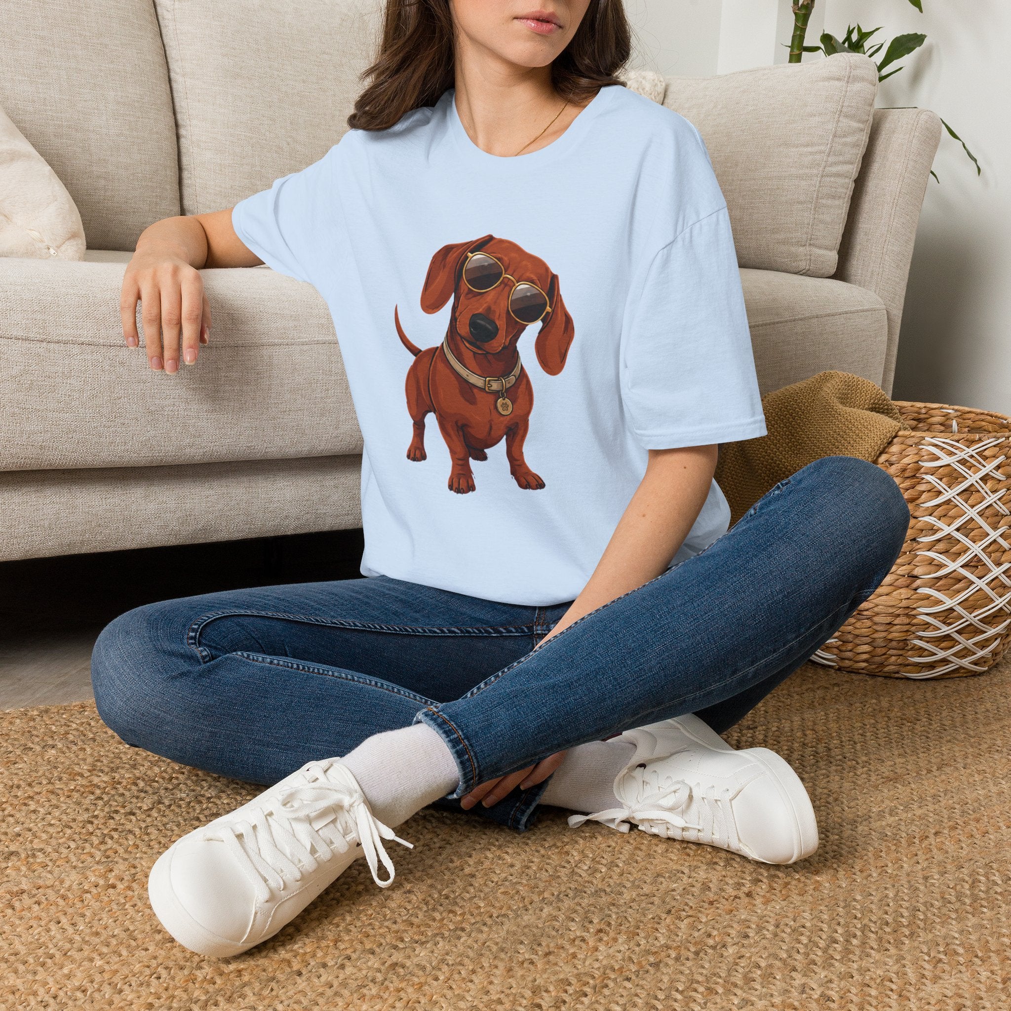 Dachshund Sunglasses T-Shirt — Cool Wiener Dog Graphic Tee