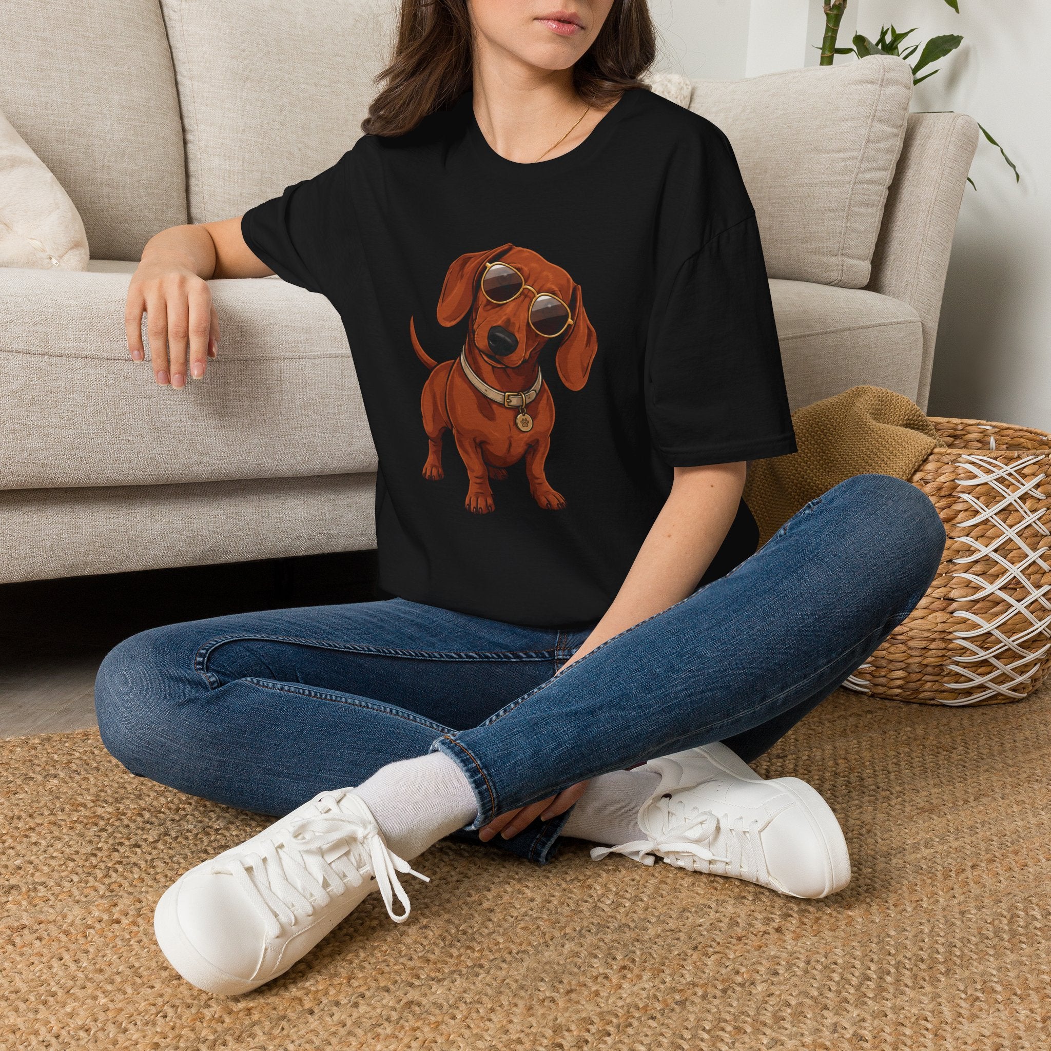 Dachshund Sunglasses T-Shirt — Cool Wiener Dog Graphic Tee