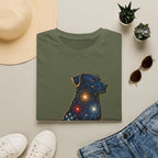 Patriotic Fireworks Dog T-Shirt — American Flag Labrador Graphic Tee