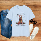 Christmas German Shepherd T‑Shirt — Merry Christmas Holiday Dog Tee