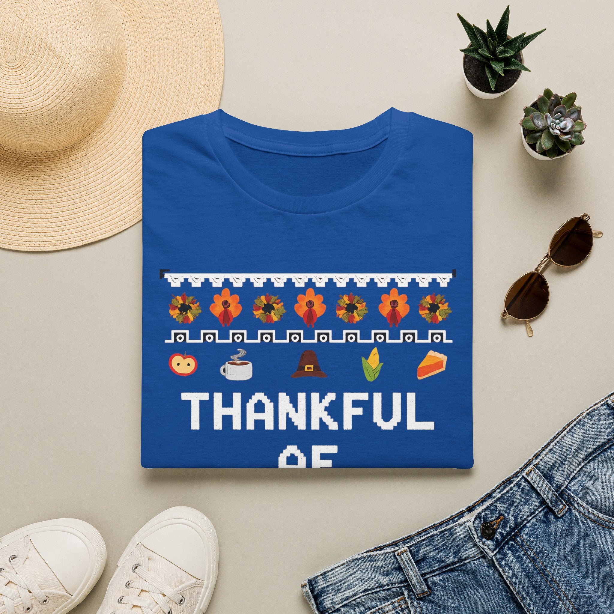 Thankful AF Thanksgiving T-Shirt — Cozy Fall Holiday Tee