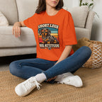 Dachshund Short Legs, Big Attitude Retro Stripe T-Shirt