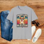 Corgi 'Short Legs, Big Attitude' T-Shirt