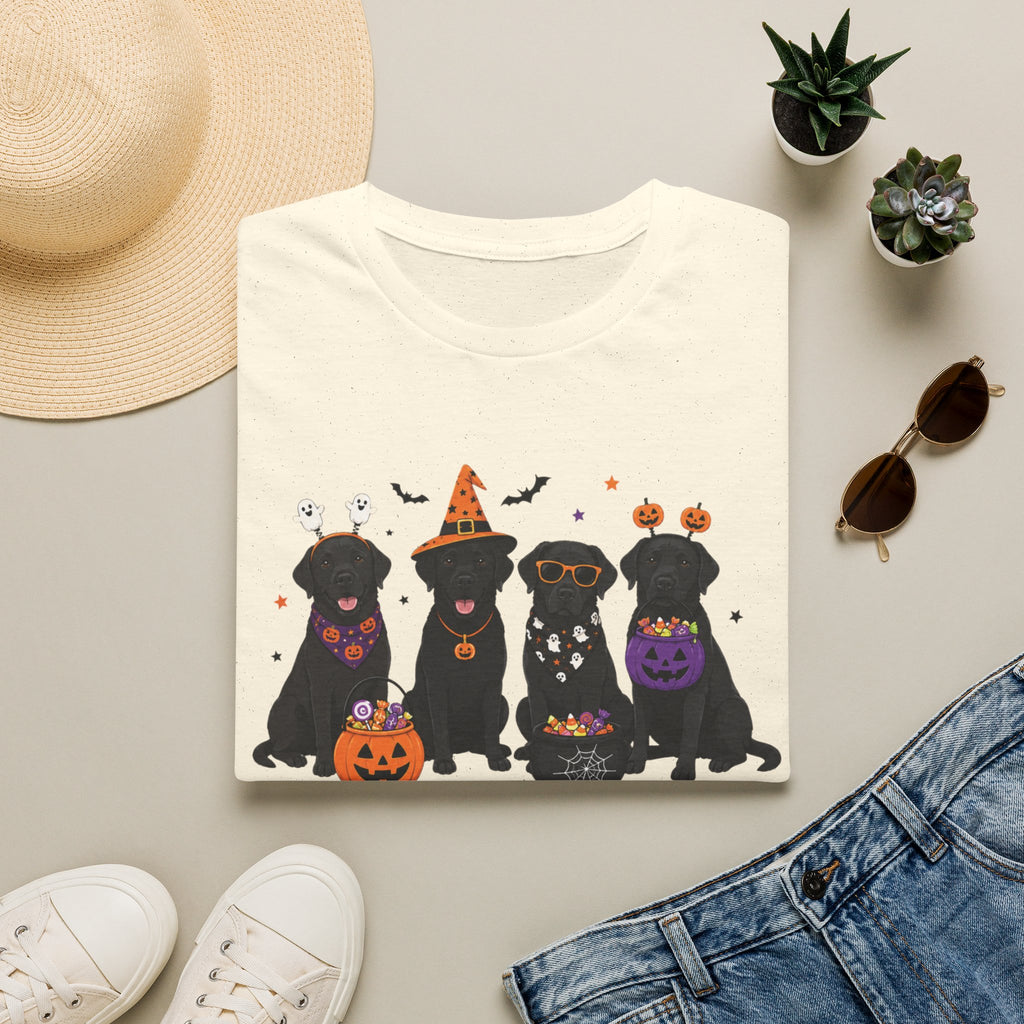 Halloween Black Labrador T-Shirt — Happy Howl-O-Ween Cute Dog Costume Tee