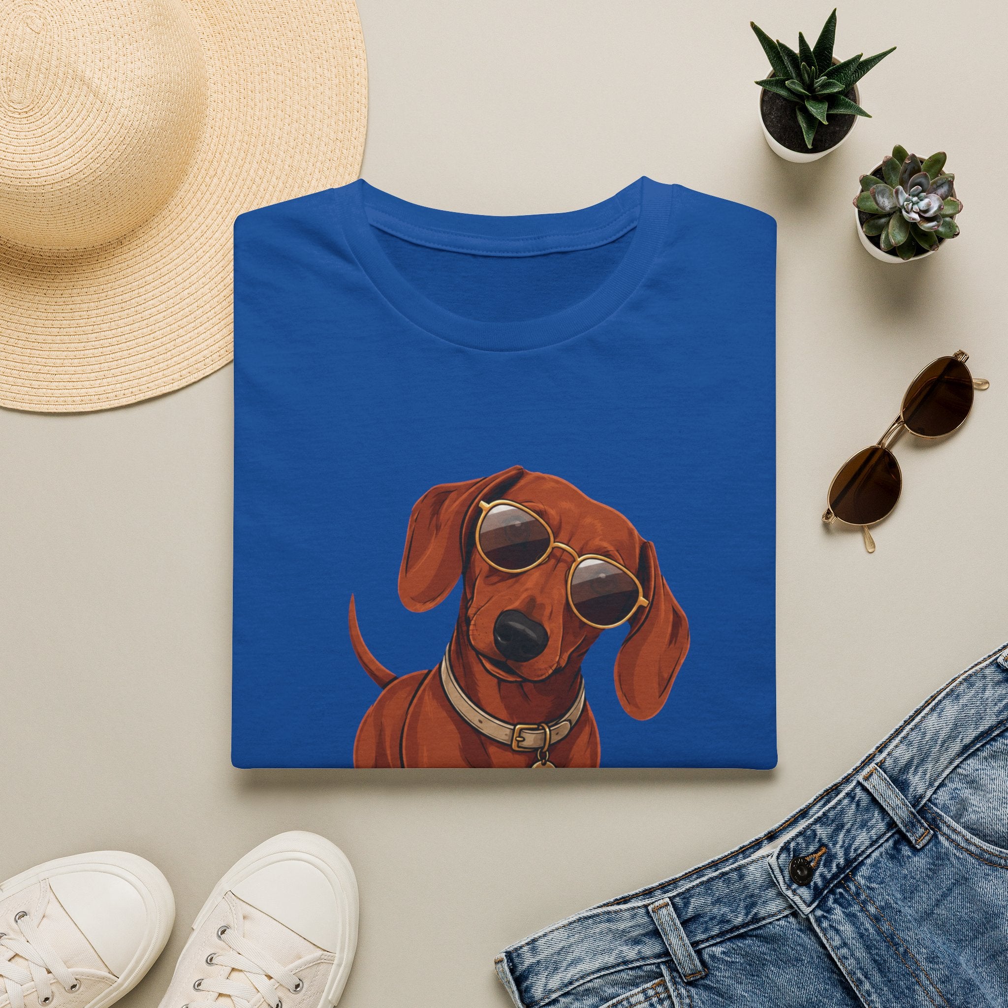 Dachshund Sunglasses T-Shirt — Cool Wiener Dog Graphic Tee
