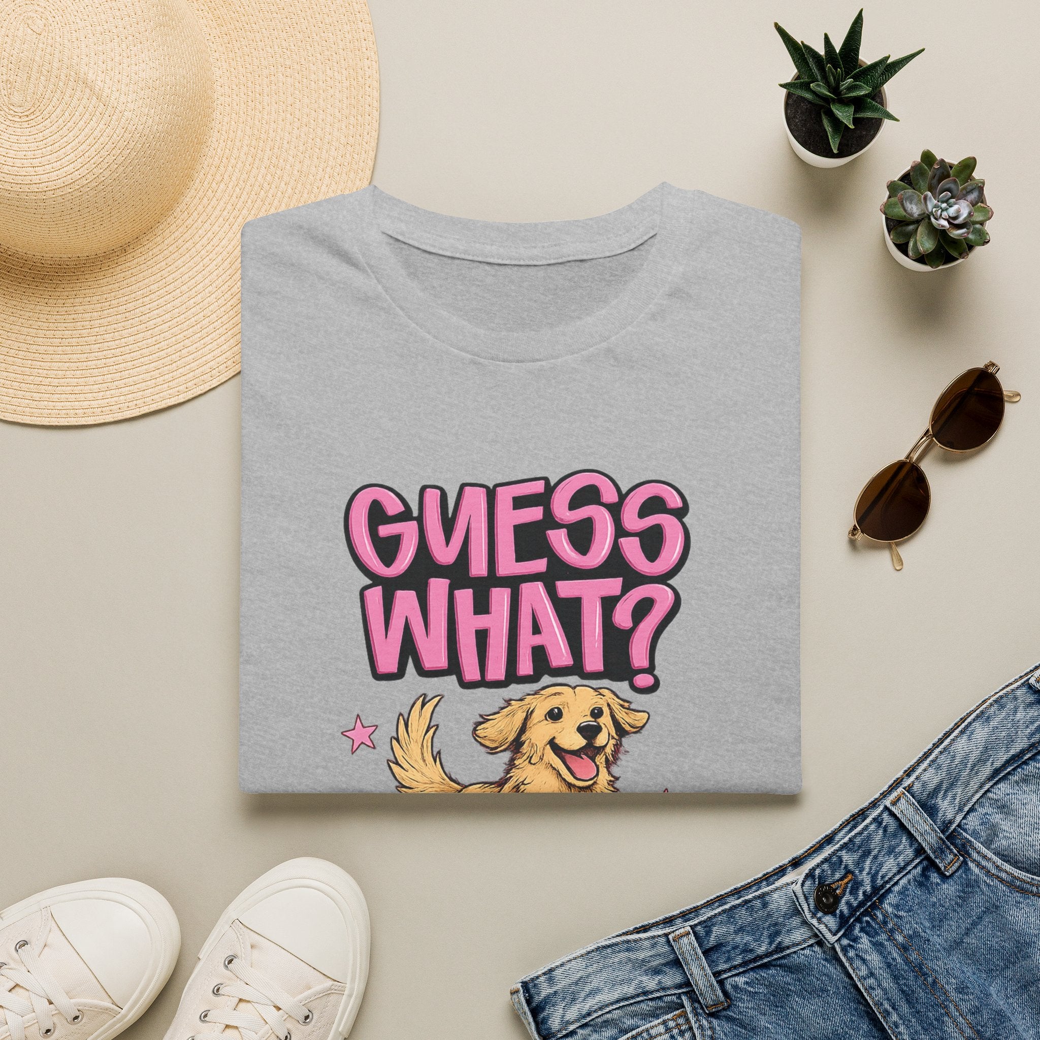 Guess What? Golden Retriever T-Shirt — Cute Dog Graphic Tee
