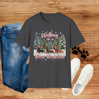 Walking in a Wiener Wonderland Forest Dogs Holiday Shirt