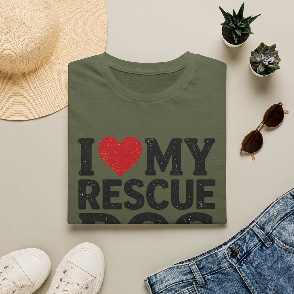 I Love My Rescue Dog T-Shirt