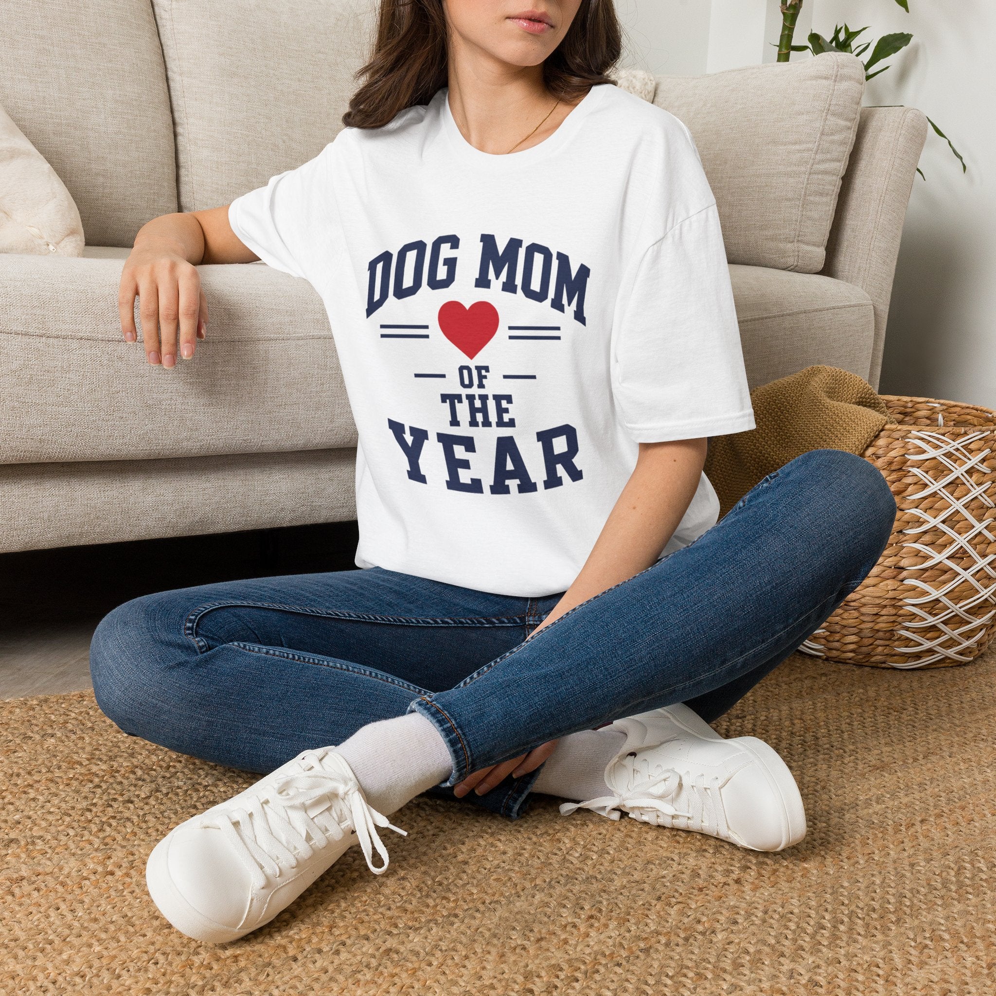Dog Mom of the Year Heart Graphic