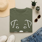 Cute Puppy Face T-Shirt — Minimal Dog Graphic Tee for Dog Lovers