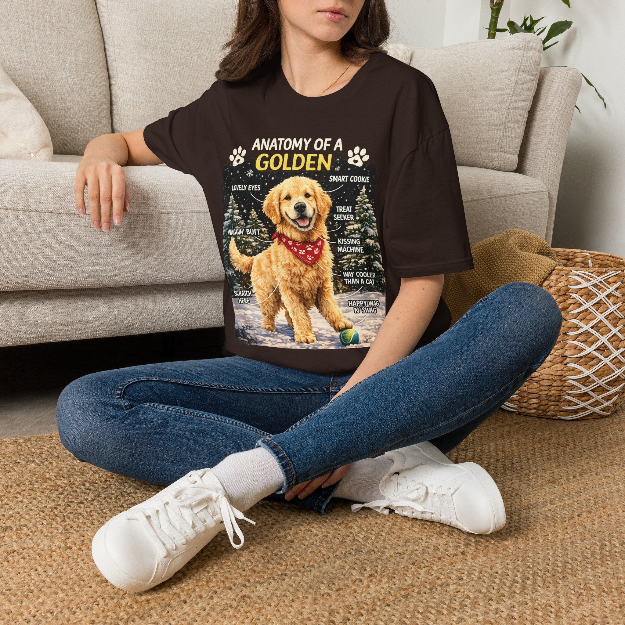 Anatomy of a Golden T-Shirt – Funny Golden Retriever Dog Tee