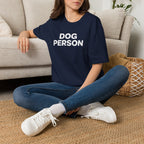 Dog Person T-Shirt — Bold Text Graphic Tee for Dog Lovers