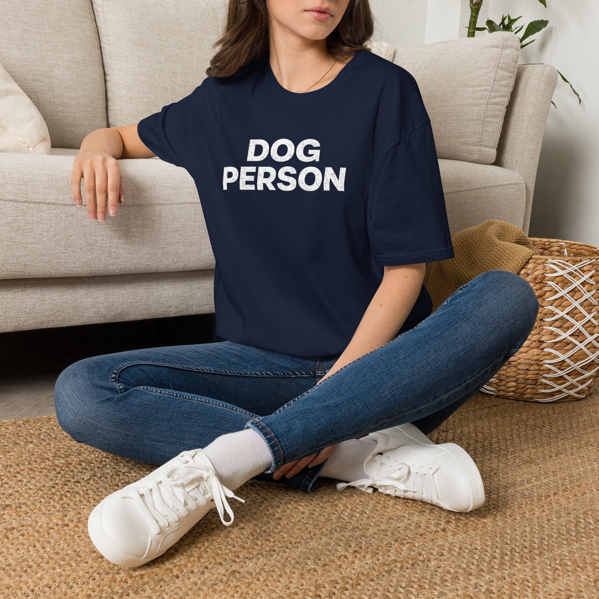 Dog Person T-Shirt — Bold Text Graphic Tee for Dog Lovers