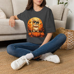 Halloween Corgi Tee — Cool Sunglasses Dog on Pumpkin Graphic T-Shirt
