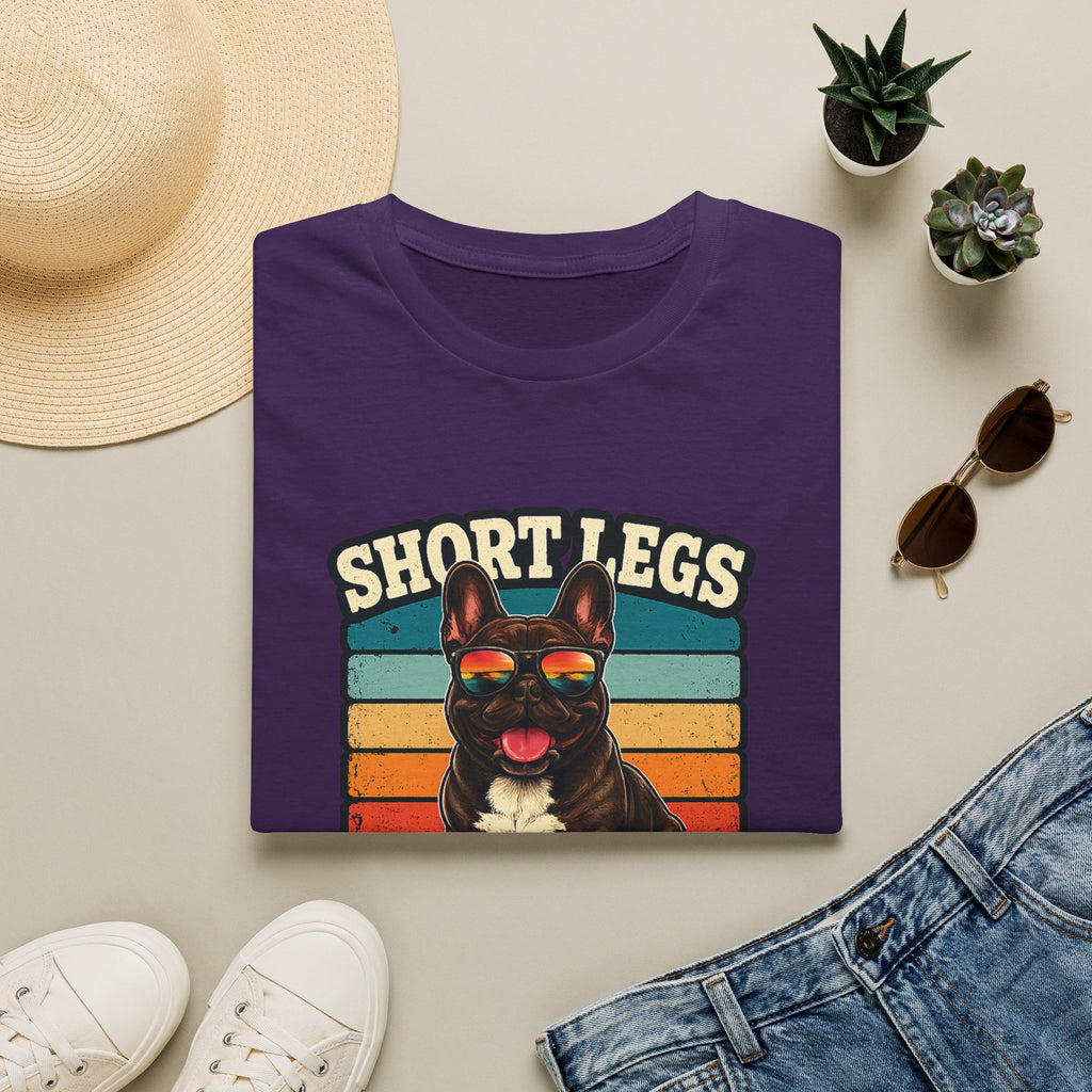 Short Legs Big Attitude T-Shirt — Retro French Bulldog Graphic Tee