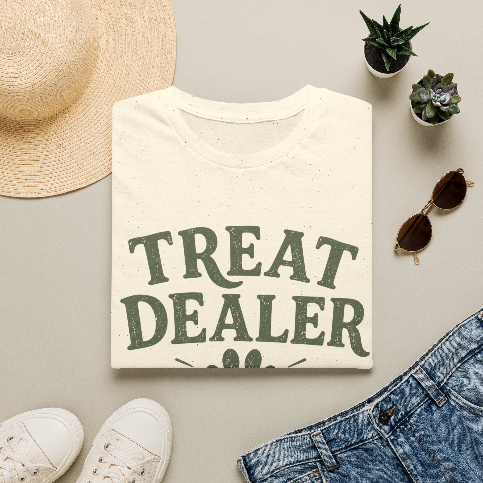 Treat Dealer T-Shirt — Funny Pet Treats Paw Print Tee for Dog & Cat Lovers