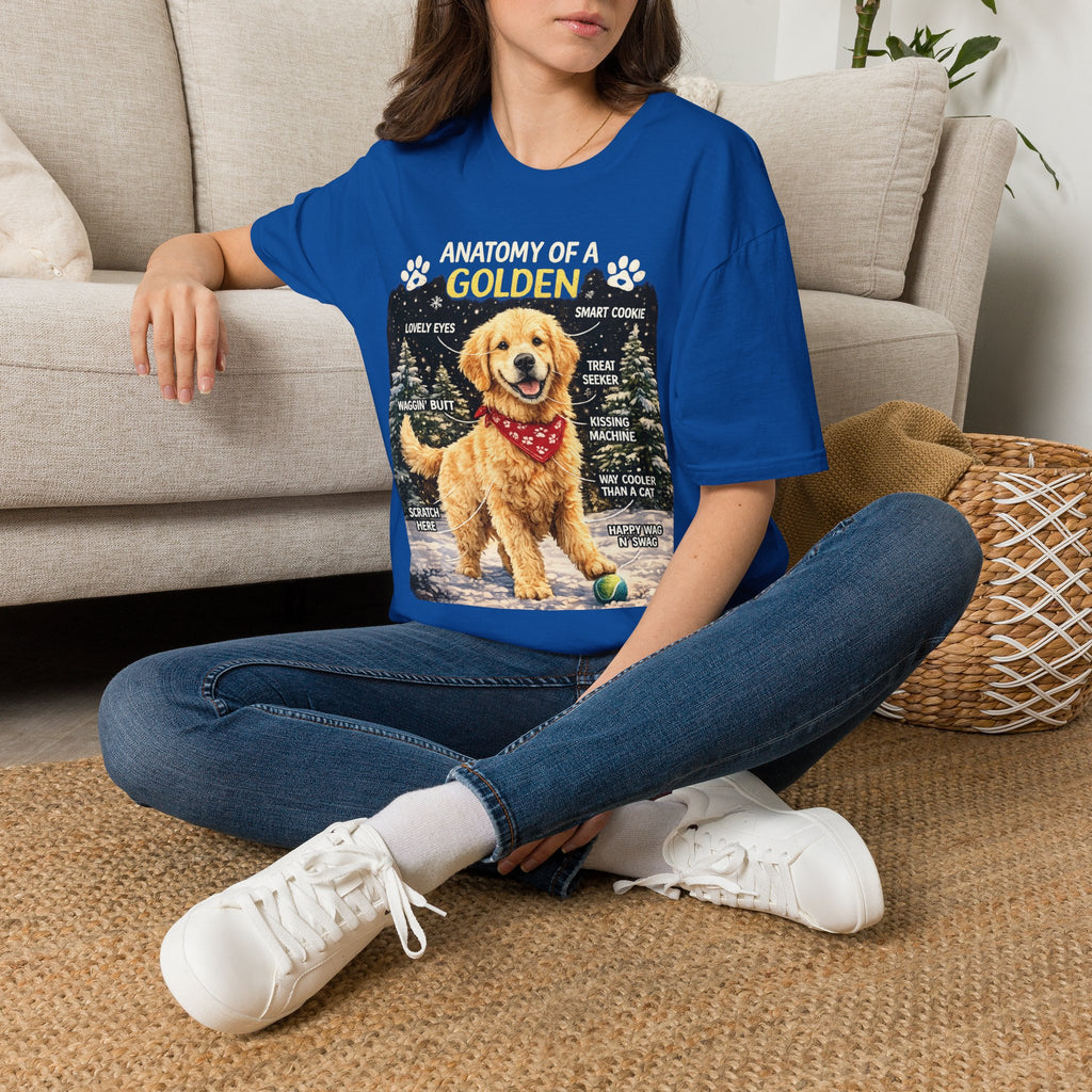 Anatomy of a Golden T-Shirt – Funny Golden Retriever Dog Tee