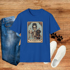 Dachshund Mom Tarot Tee — 'Dog Mom' Skeleton Card Graphic T-Shirt
