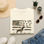 Duck Hunting American Flag T-Shirt — Local Southern Boy Retriever Design