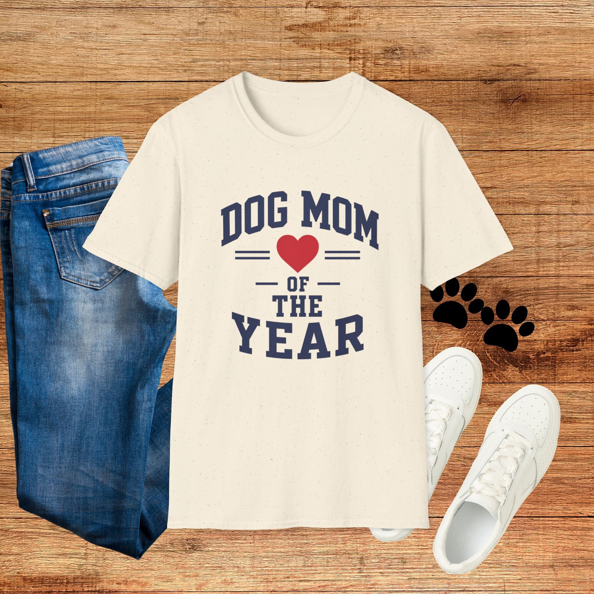 Dog Mom of the Year Heart Graphic