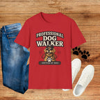 Professional Dog Walker T-Shirt — Certified by Dogs Graphic Tee