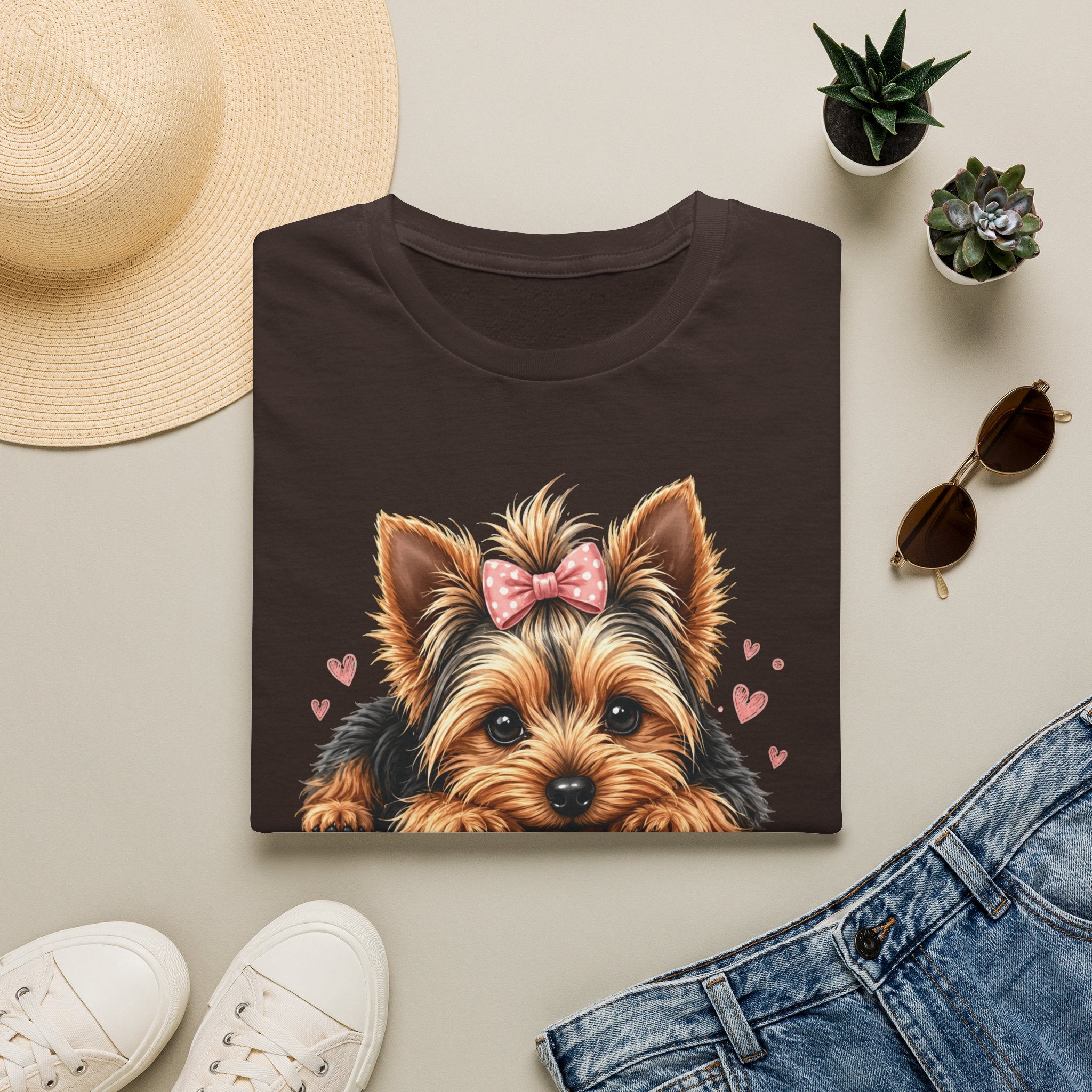 Yorkie Mom T-Shirt — Cute Yorkshire Terrier Puppy Tee