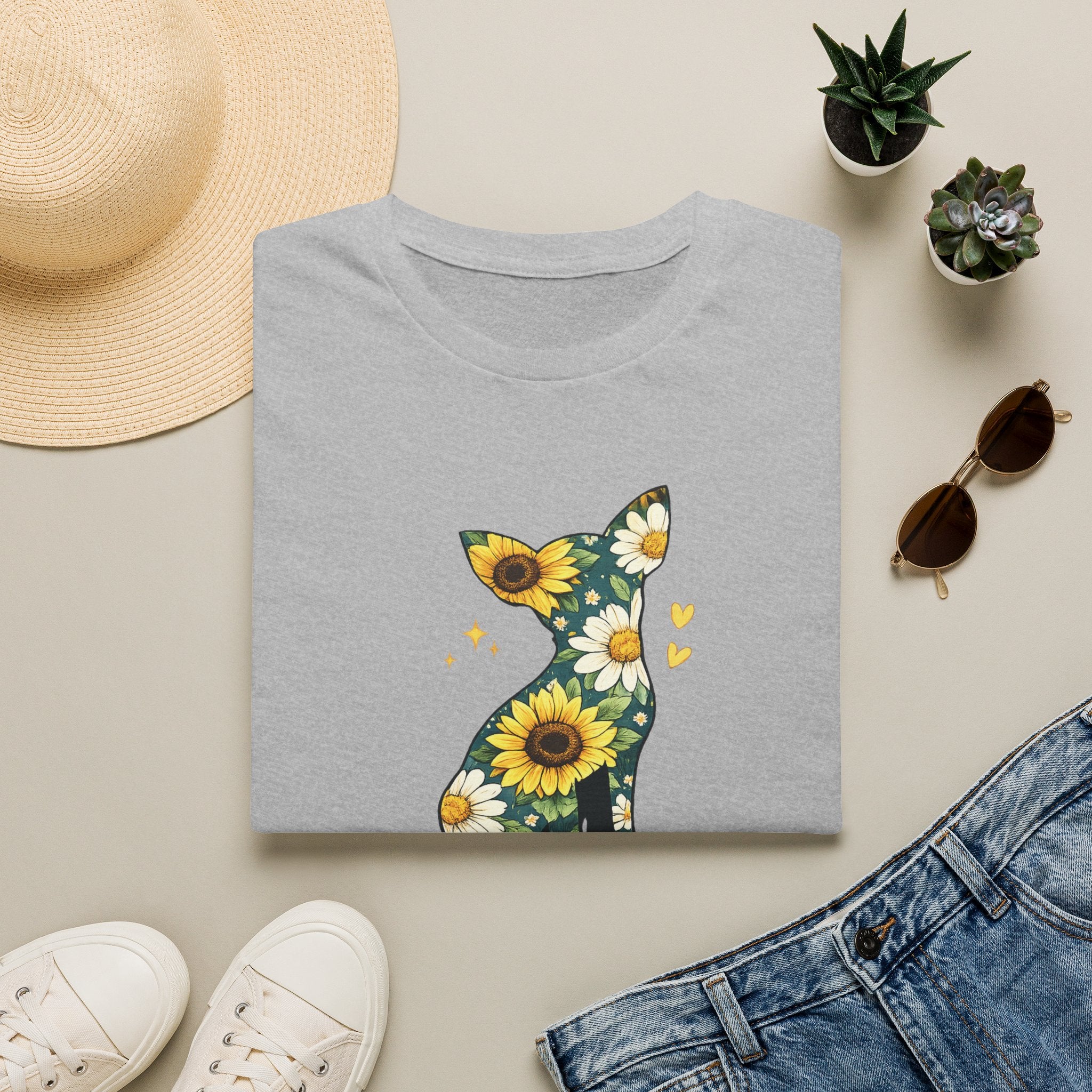 Sunflower Chihuahua Mama T-Shirt