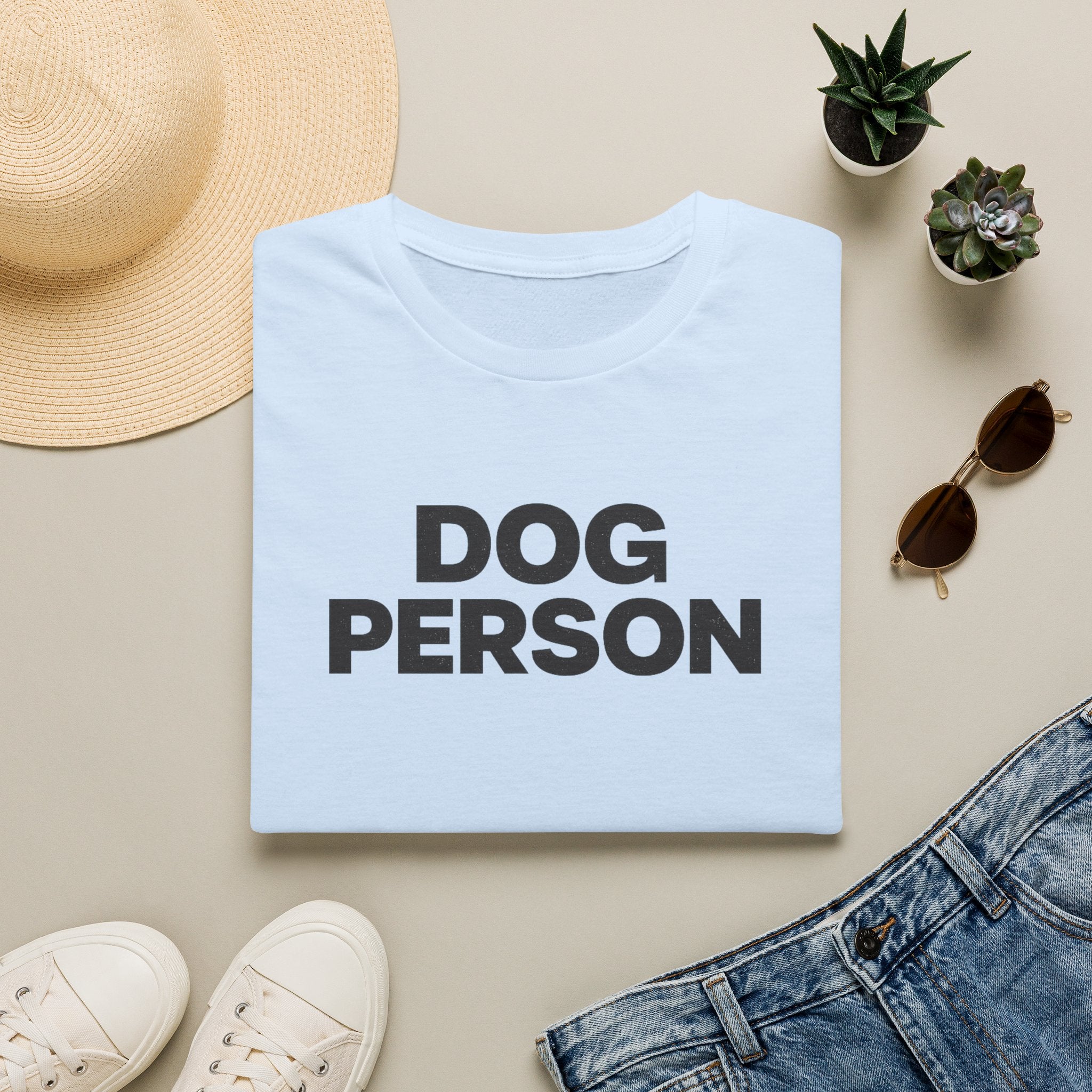 Dog Person T-Shirt — Bold Text Graphic Tee for Dog Lovers