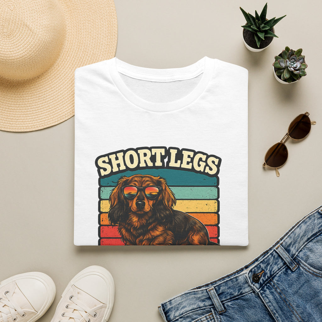 Short Legs Big Attitude T-Shirt — Retro Dachshund Dog Tee