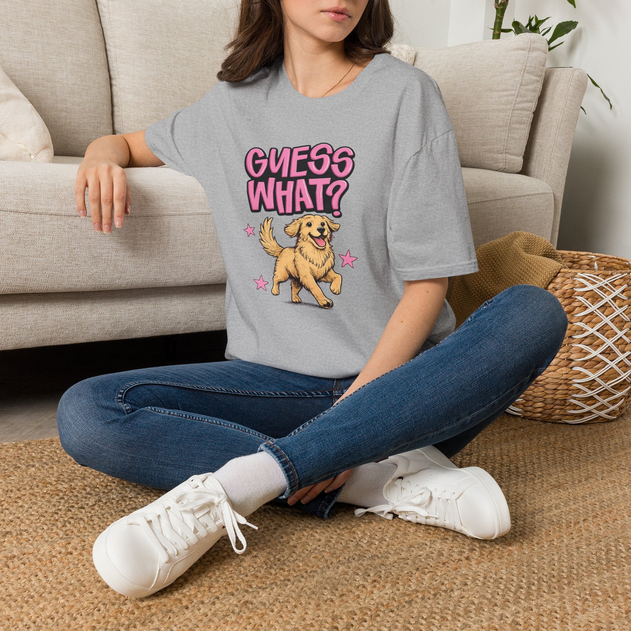 Guess What? Golden Retriever T-Shirt — Cute Dog Graphic Tee