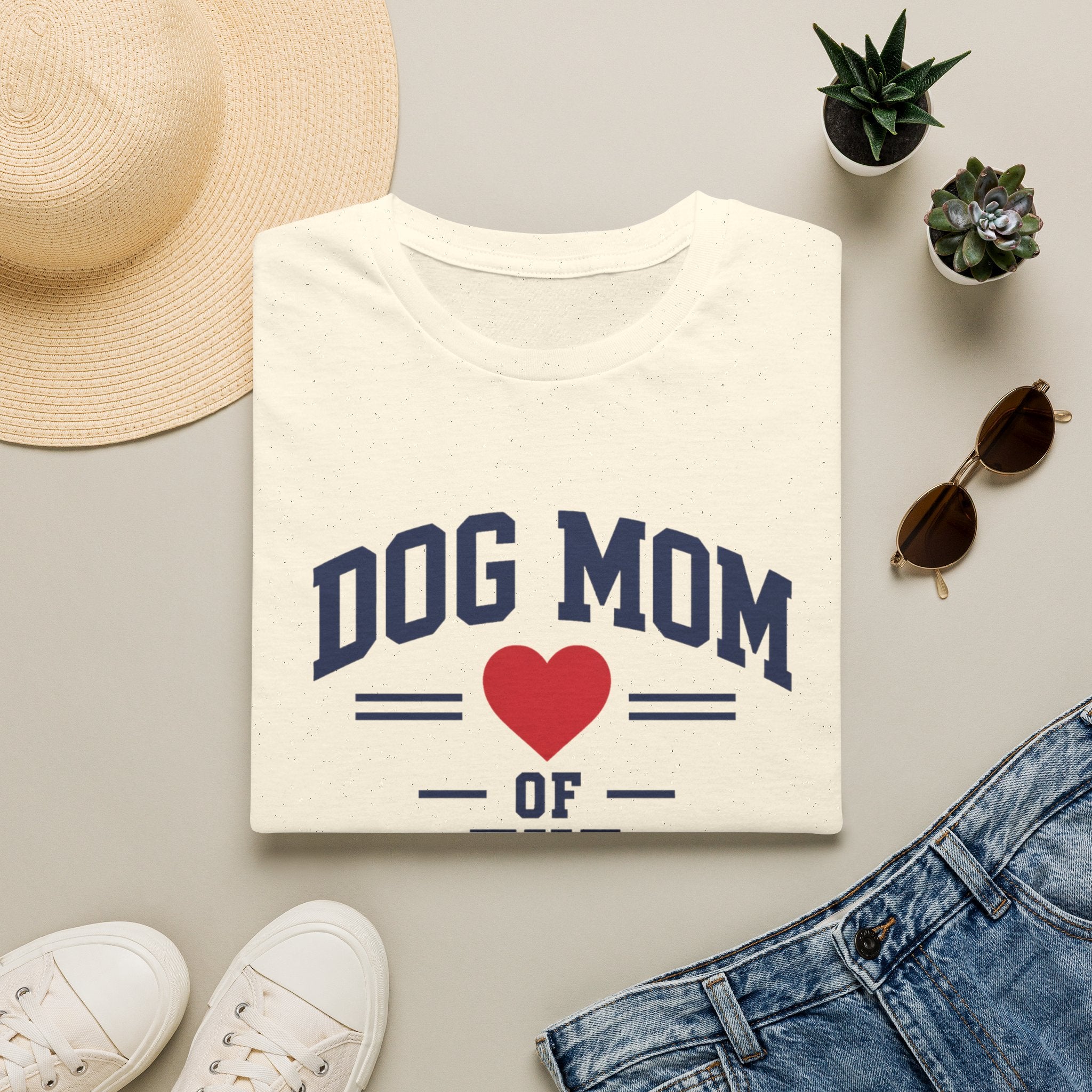 Dog Mom of the Year Heart Graphic
