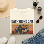 Dachshund Dad T-Shirt — Retro Sunglasses Sausage Dog Tee