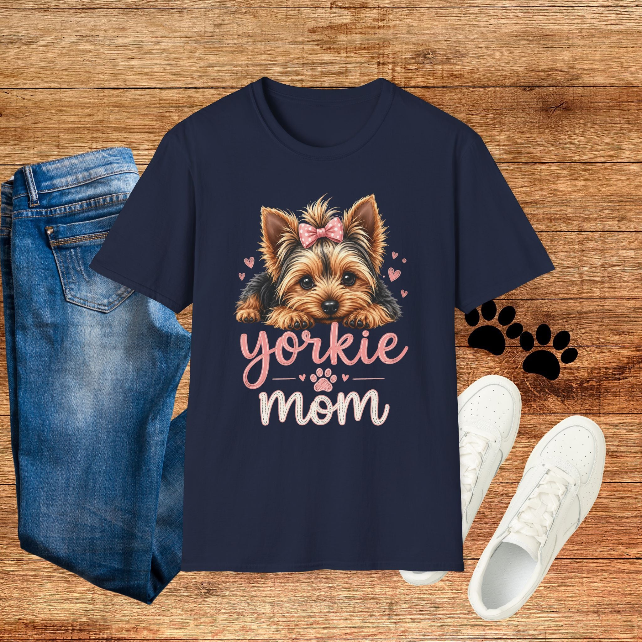 Yorkie Mom T-Shirt — Cute Yorkshire Terrier Puppy Tee