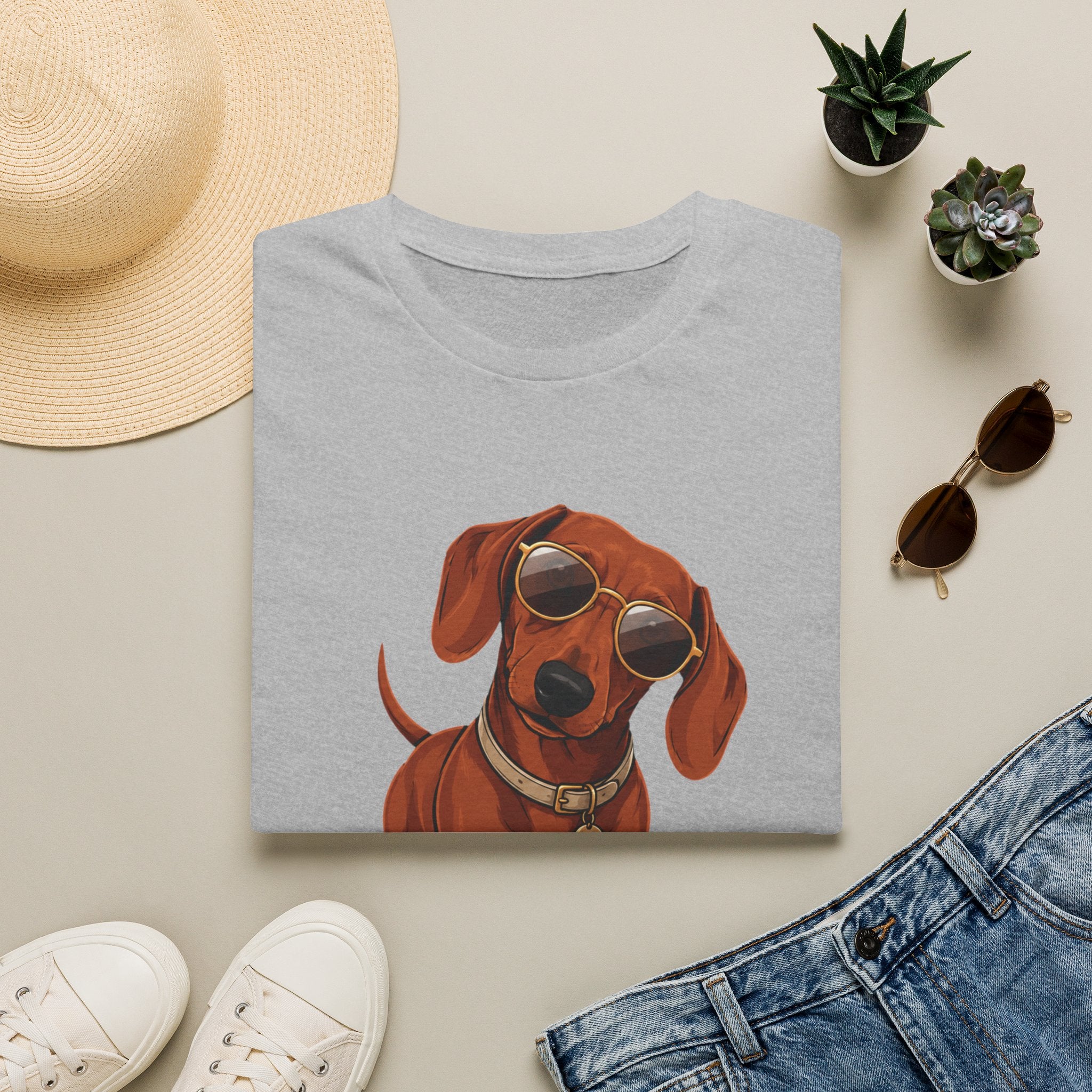 Dachshund Sunglasses T-Shirt — Cool Wiener Dog Graphic Tee