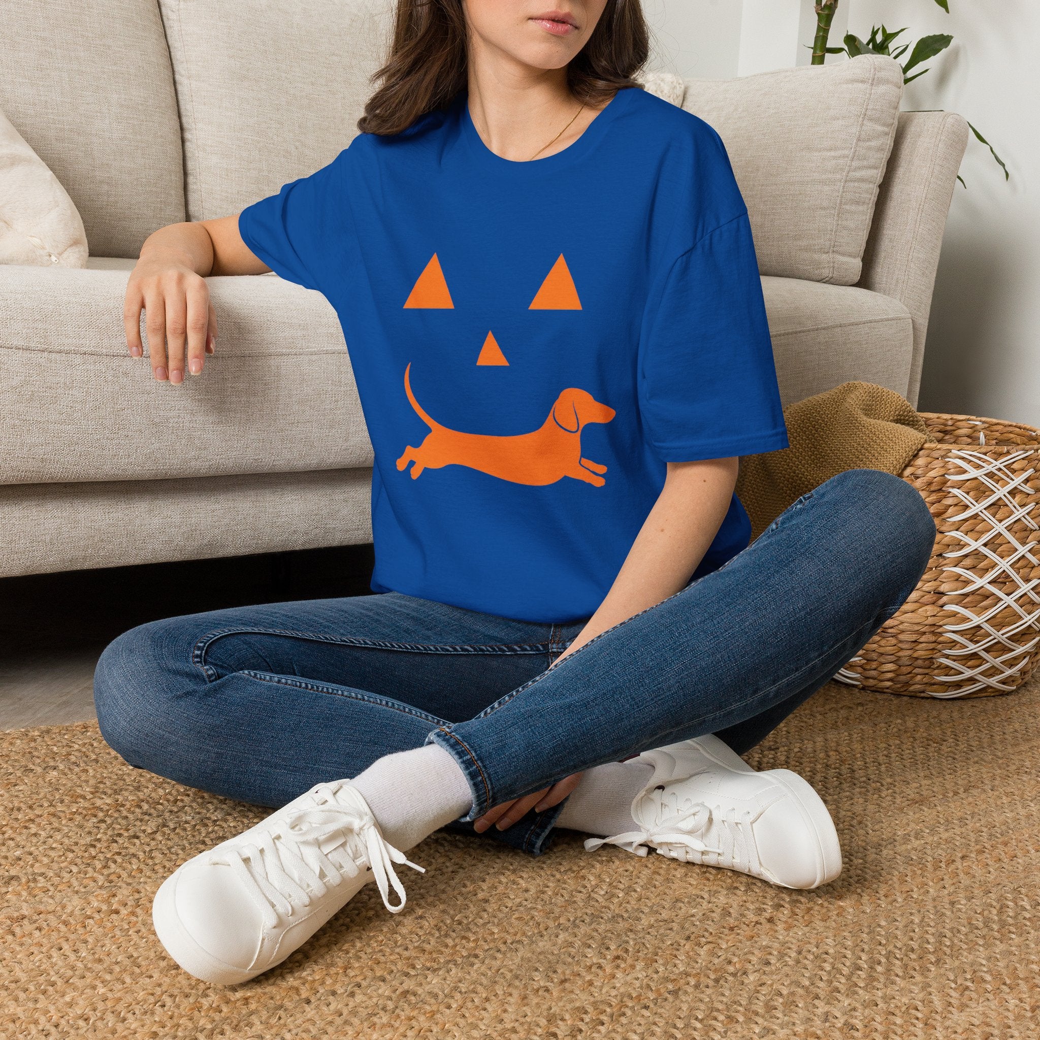 Pumpkin Jack-O'-Lantern Dachshund T-Shirt