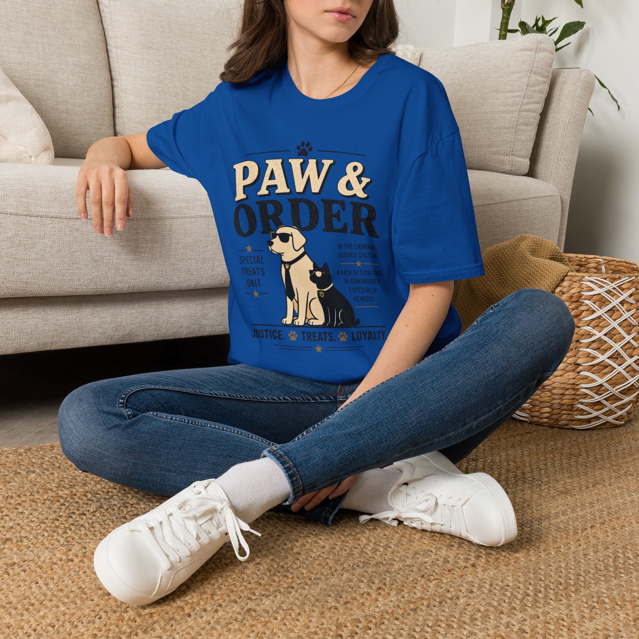 Paw & Order Dog T-Shirt — Funny Canine Pun Tee for Dog Lovers