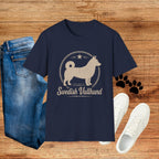 Swedish Vallhund Tee — Vintage Circle Logo Shirt for Dog Lovers