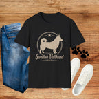 Swedish Vallhund Tee — Vintage Circle Logo Shirt for Dog Lovers